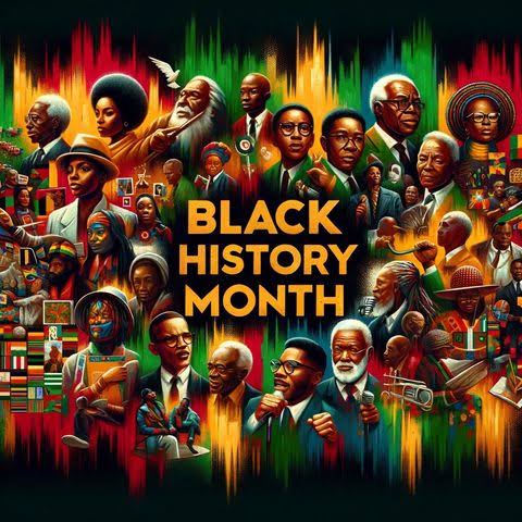 Images of notable black figures in history 