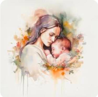 a mother and her baby