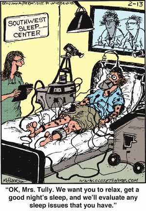 a patient on the bed