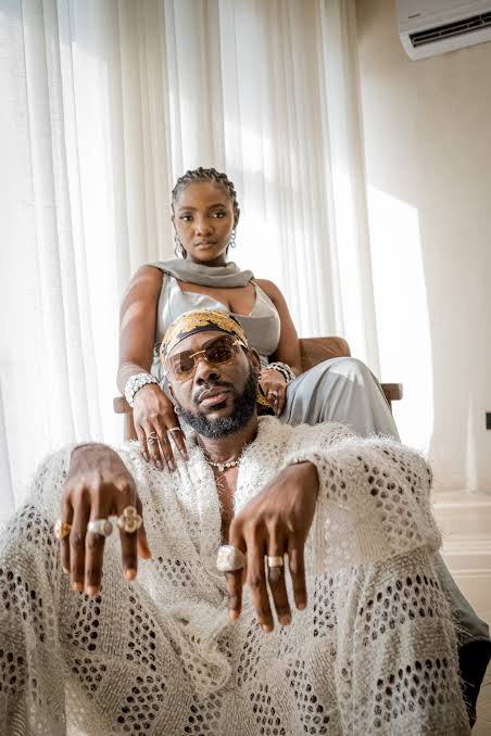 A picture of Simi and Adekunle Gold together