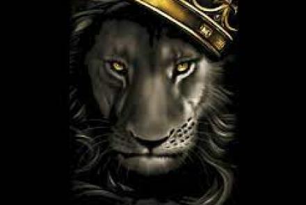 A tyrant king depicted by a lion with a crooked crown 