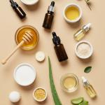 honey, aloe vera being laid out